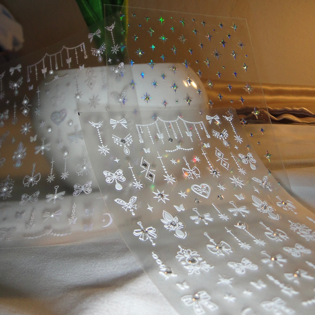 Twinkle Me White DIY Digicam Sticker