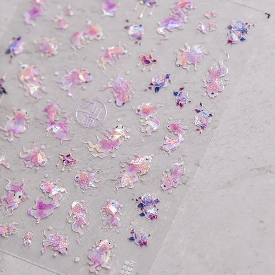 Golden Koi Fish DIY Digicam Sticker