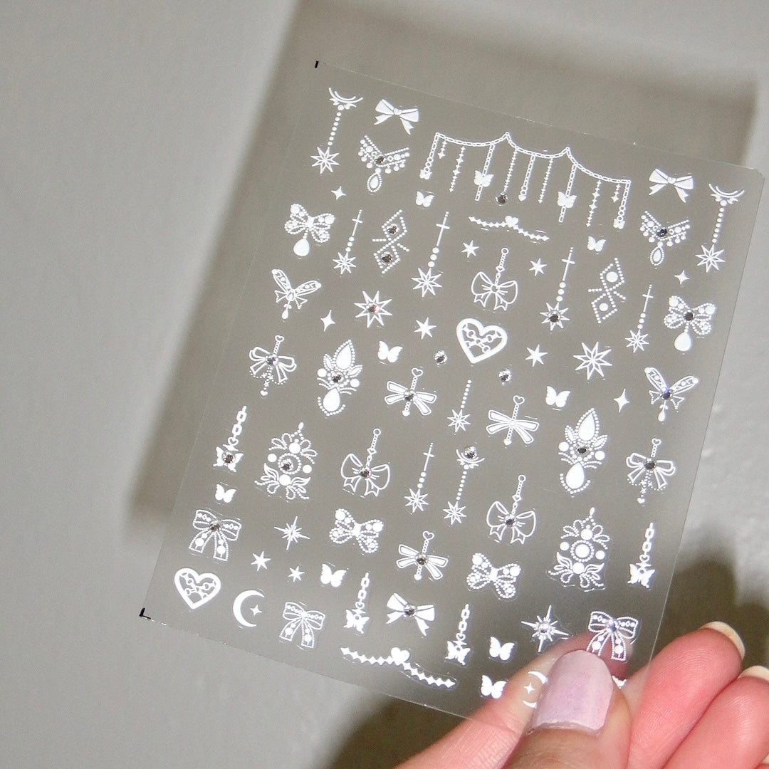 Twinkle Me White DIY Digicam Sticker