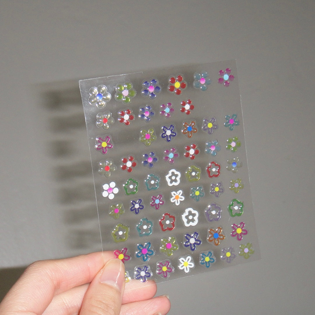 Colorful Flower DIY Digicam Sticker
