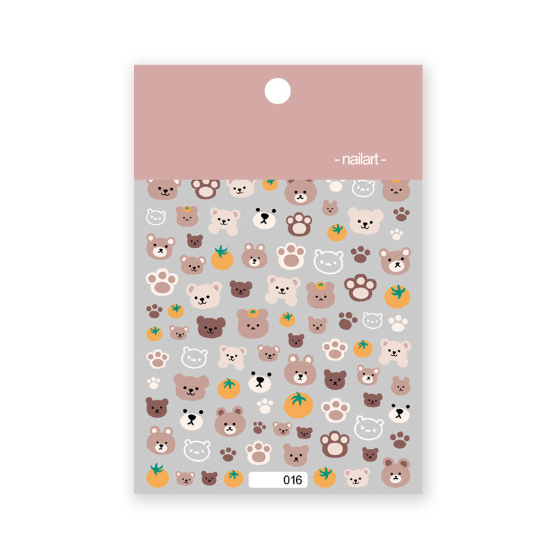 Coffee Brown Bear DIY Digicam Sticker