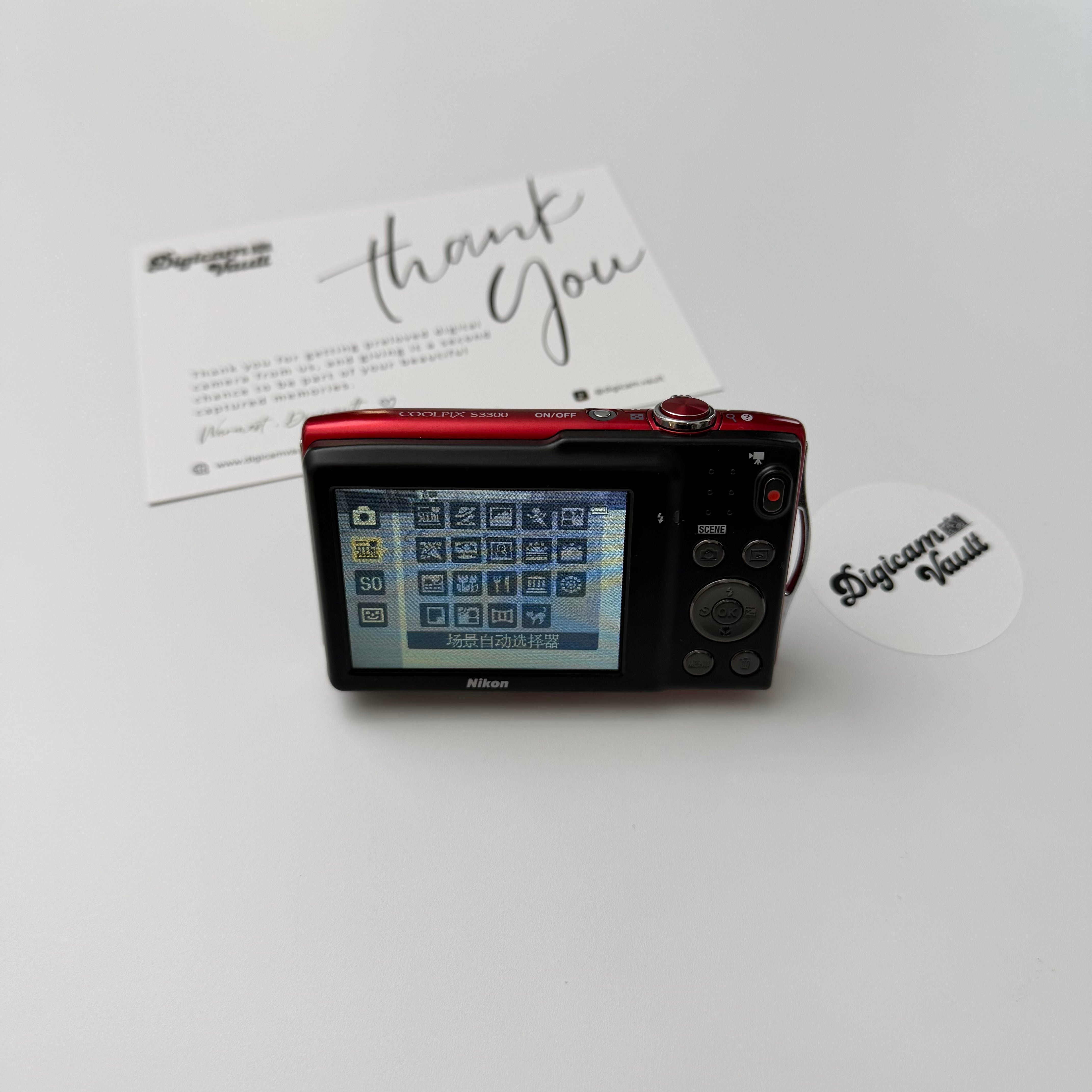 NIKON COOLPIX S3300 [RED]