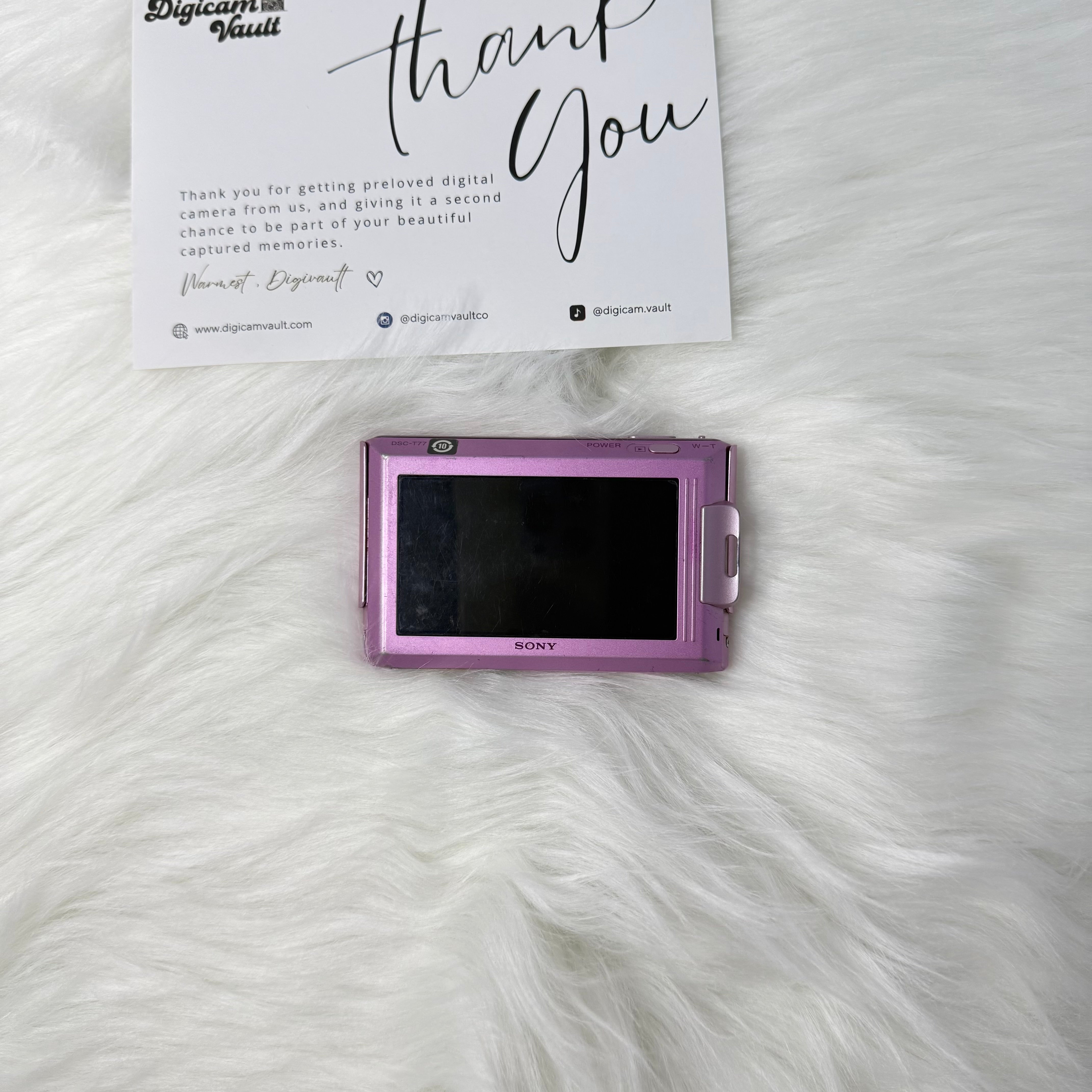 SONY CYBERSHOT DSC-T77 [PINK]