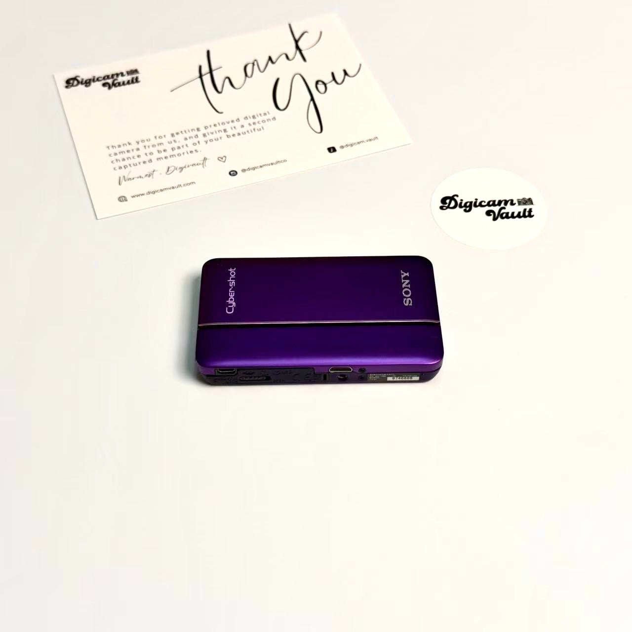 SONY Cyber-shot パープル 本体と充電器付き SONY CYBERSHOT DSC-TX66 [PURPLE]