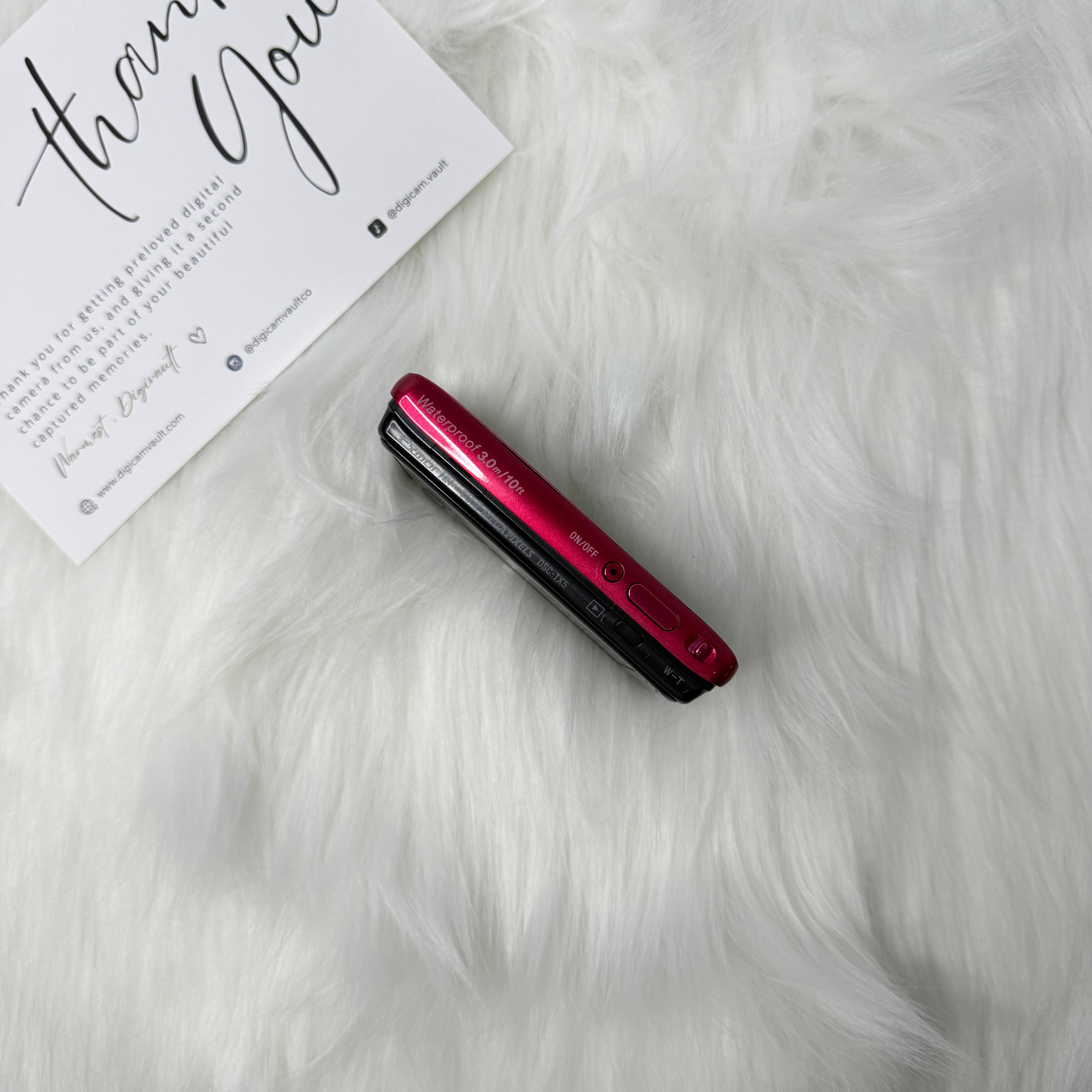 SONY CYBERSHOT DSC-TX5 [SILVER PINK] - FLASH SALE