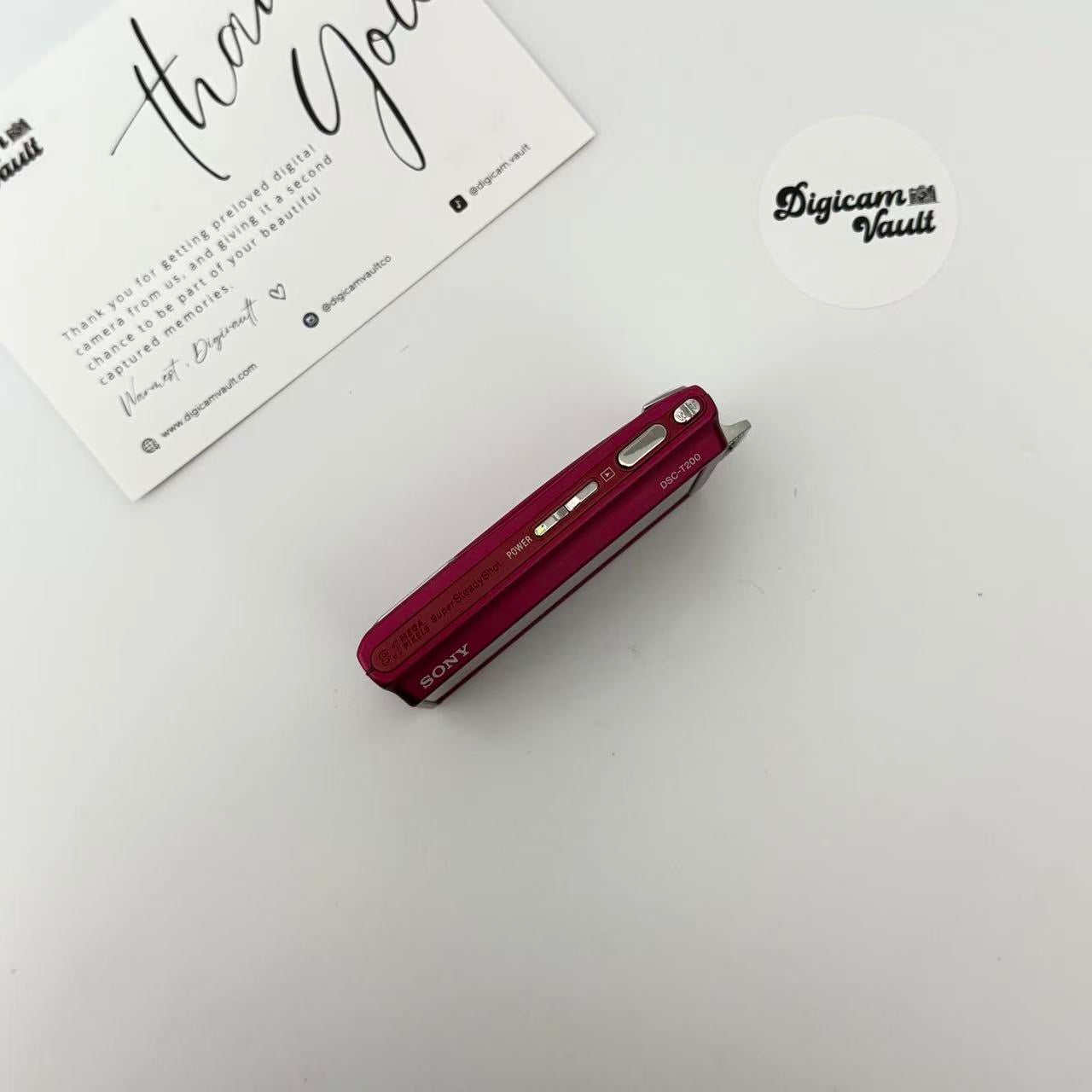SONY CYBERSHOT DSC-T200 [ROSE RED]