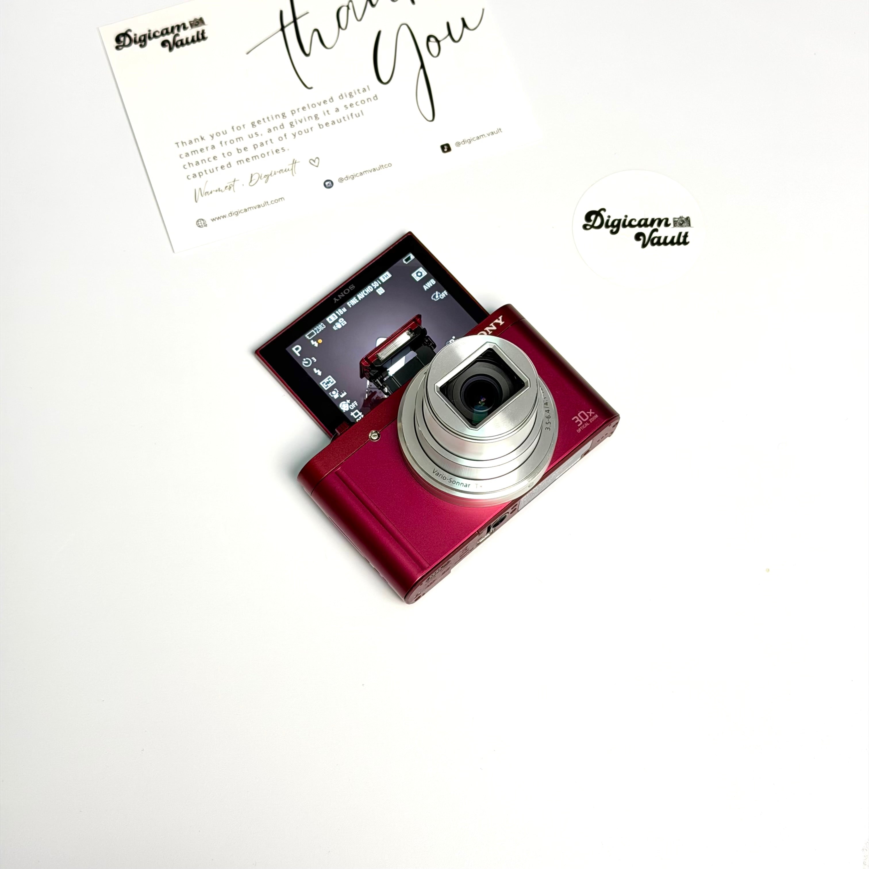 SONY CYBERSHOT DSC-WX500 [RED] - RARE ✮ – Digicam Vault