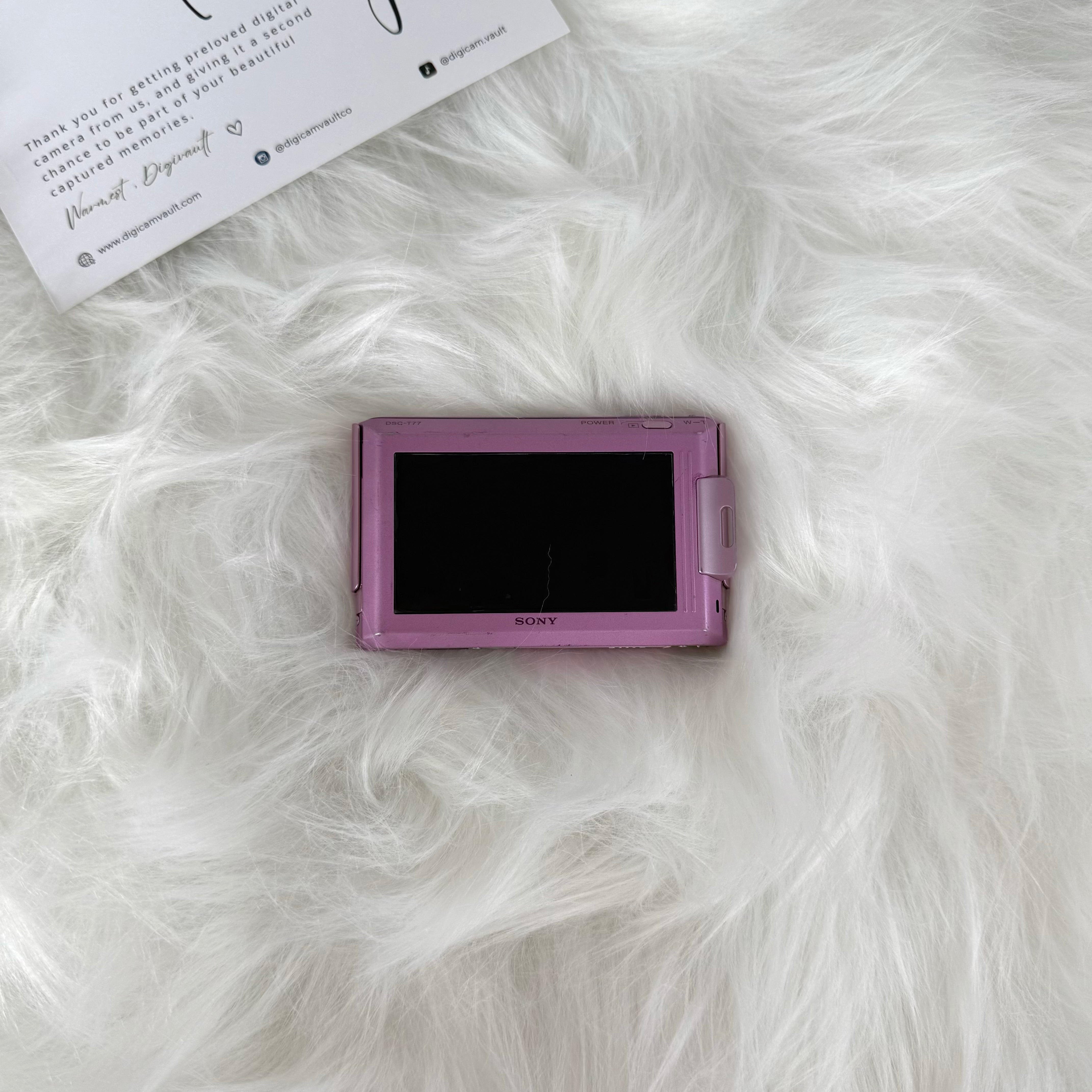 SONY CYBERSHOT DSC-T77 [PINK]