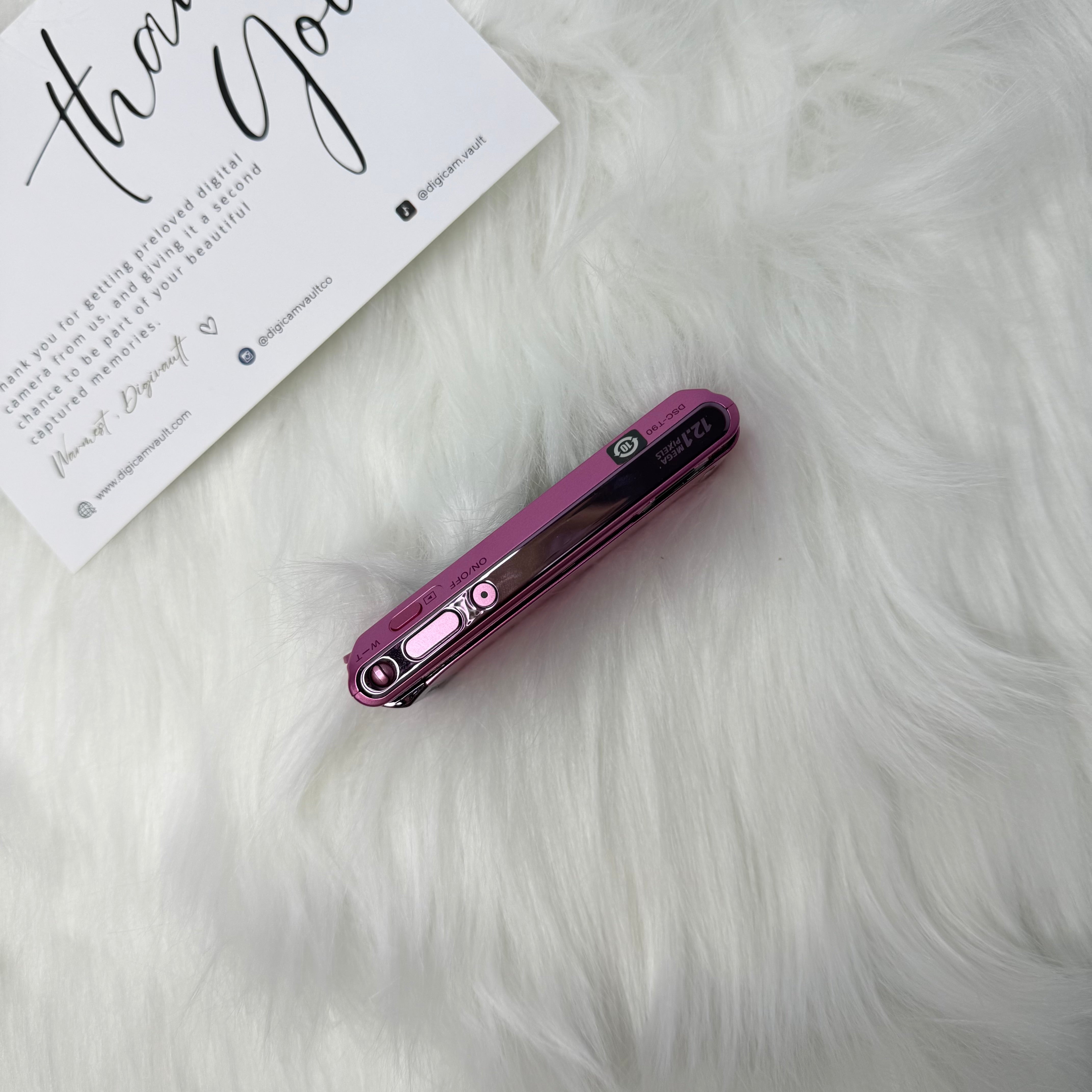 ソニー SONY Cyber-shot DSC-T90 ピンク ケース付き Sony Cybershot DSC-T90 Digital Compact – Retro Camera Shop