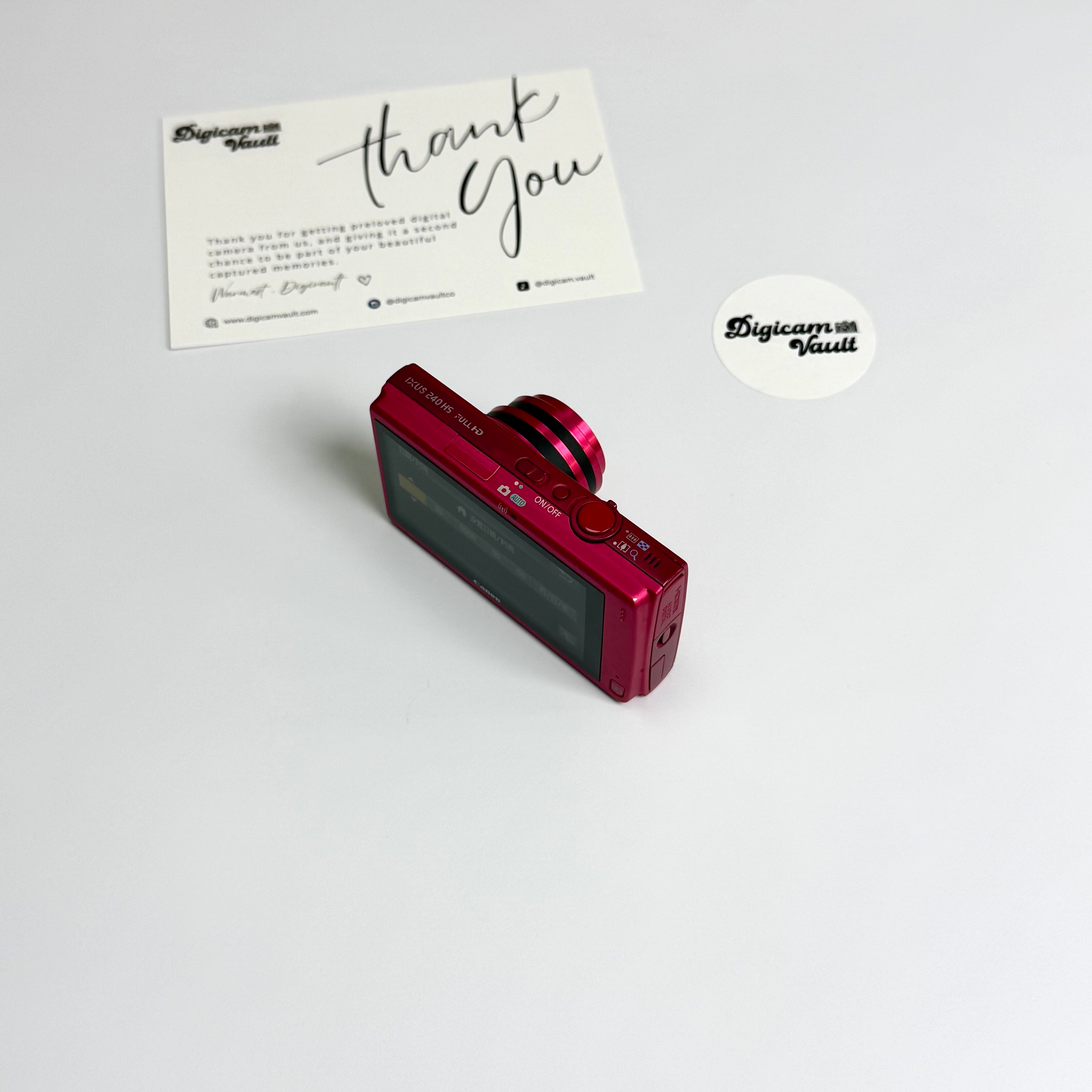 CANON IXUS 240 HS [ROSE RED]