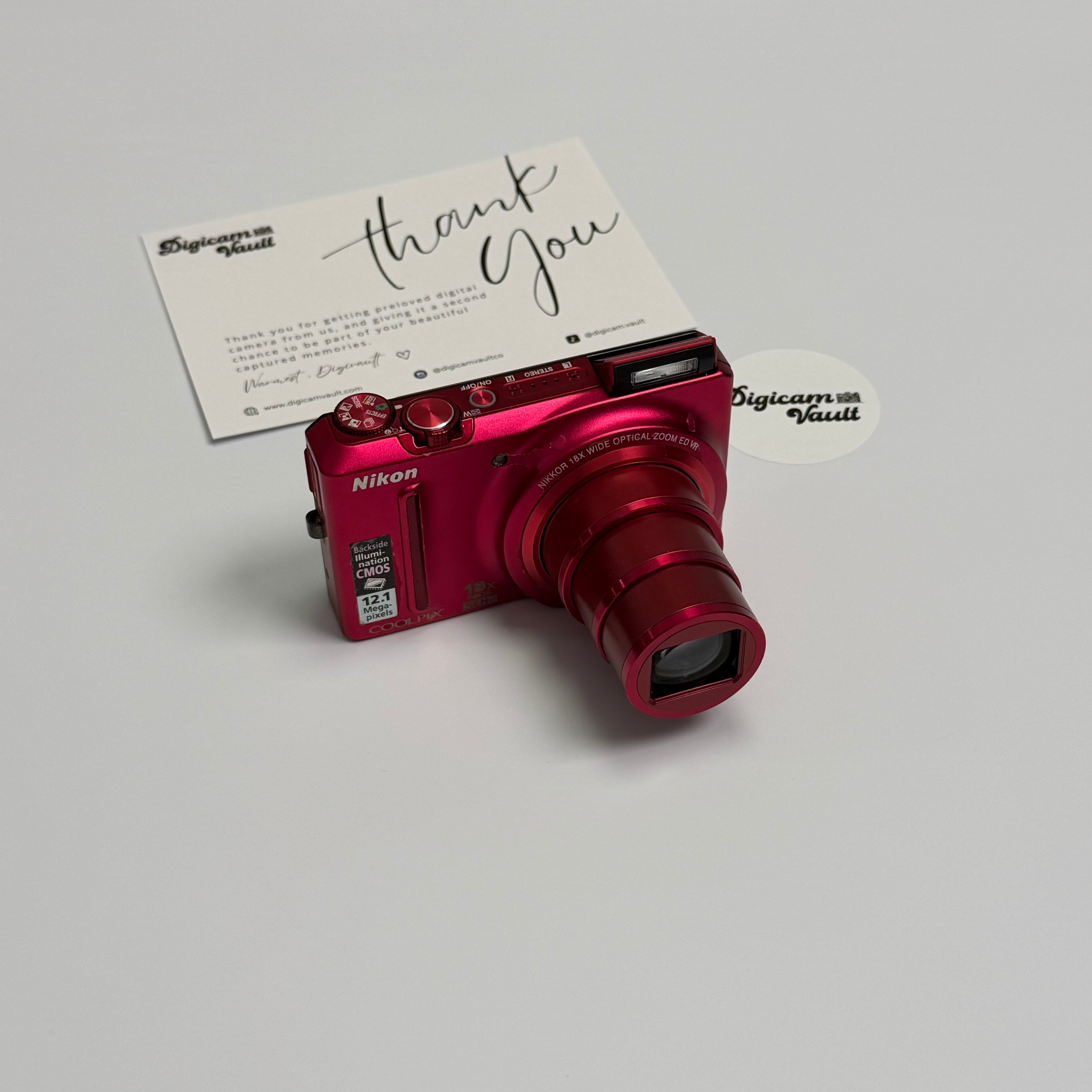 Nikon ニコン COOLPIX S9100 レッド Nikon Coolpix S9100 Digital Camera (Red) 26249 B&H Photo Video