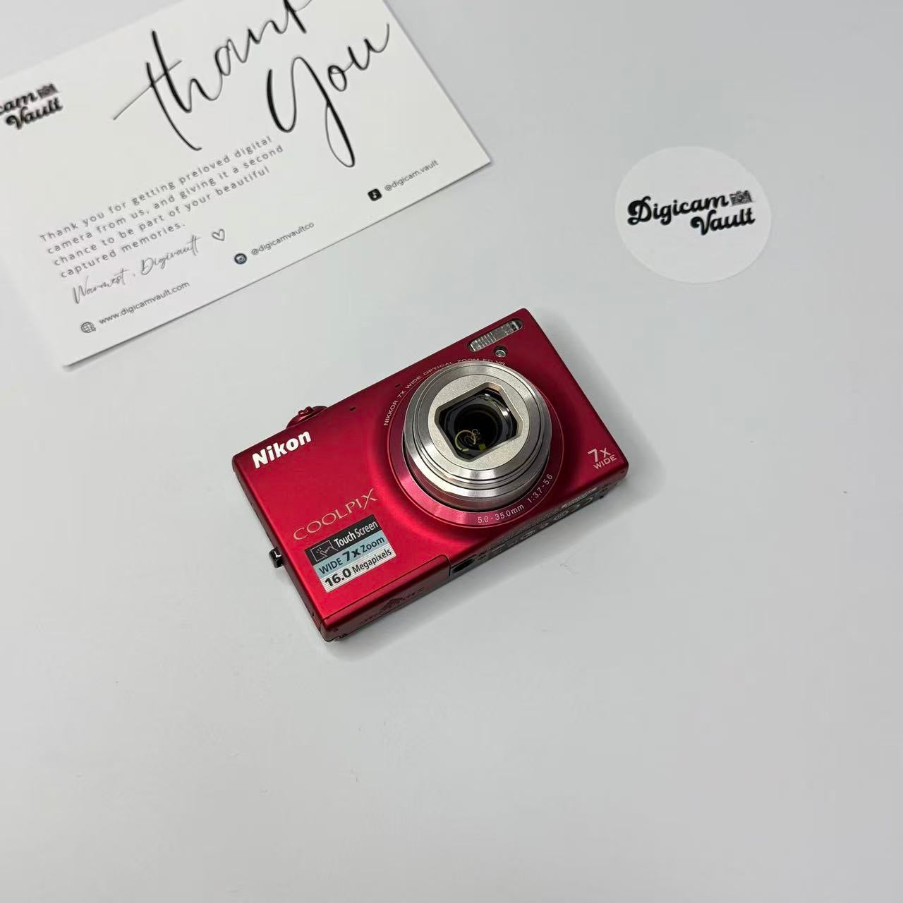 NIKON COOLPIX S6100 [RED]