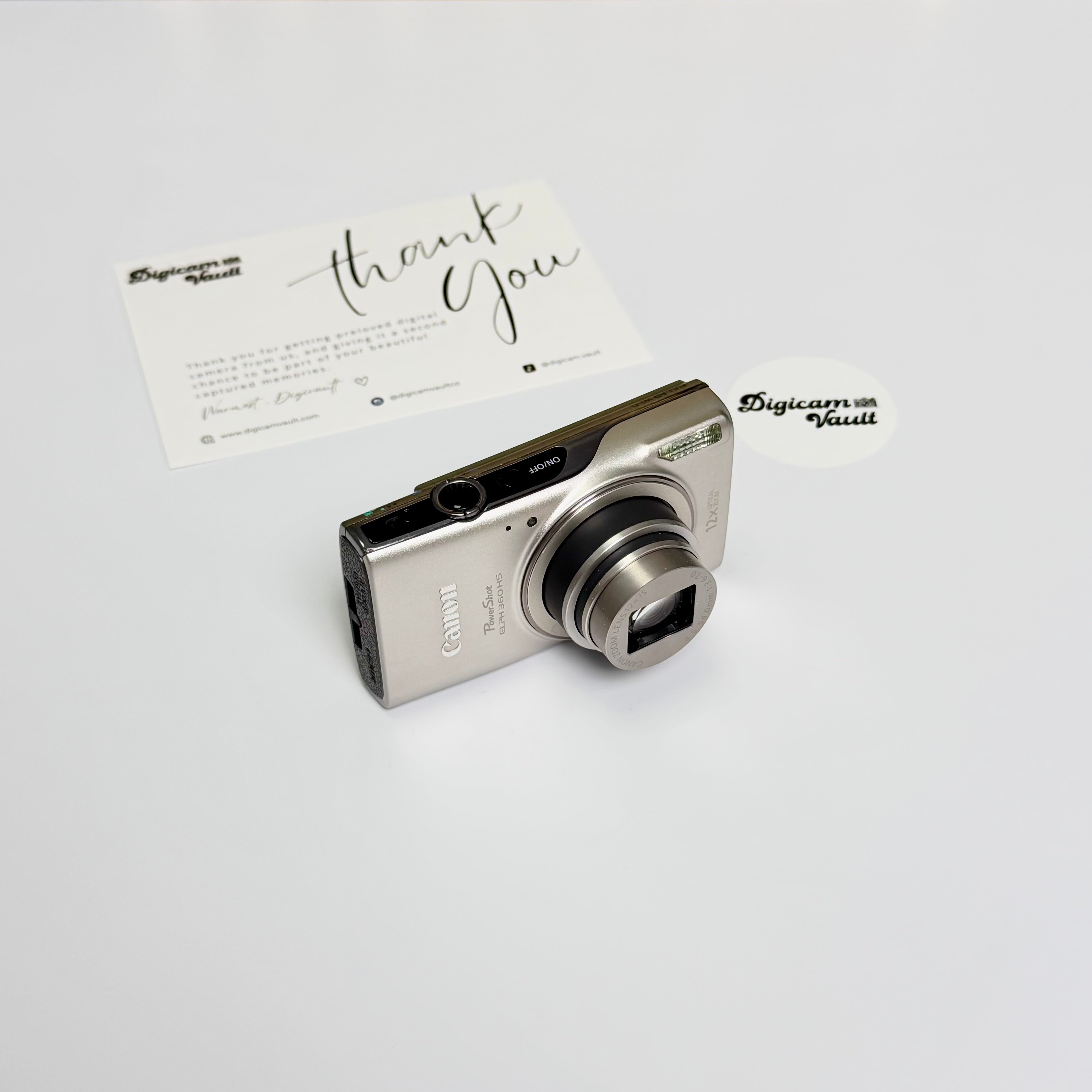 CANON POWERSHOT ELPH 360 HS [SILVER] - RARE ✮