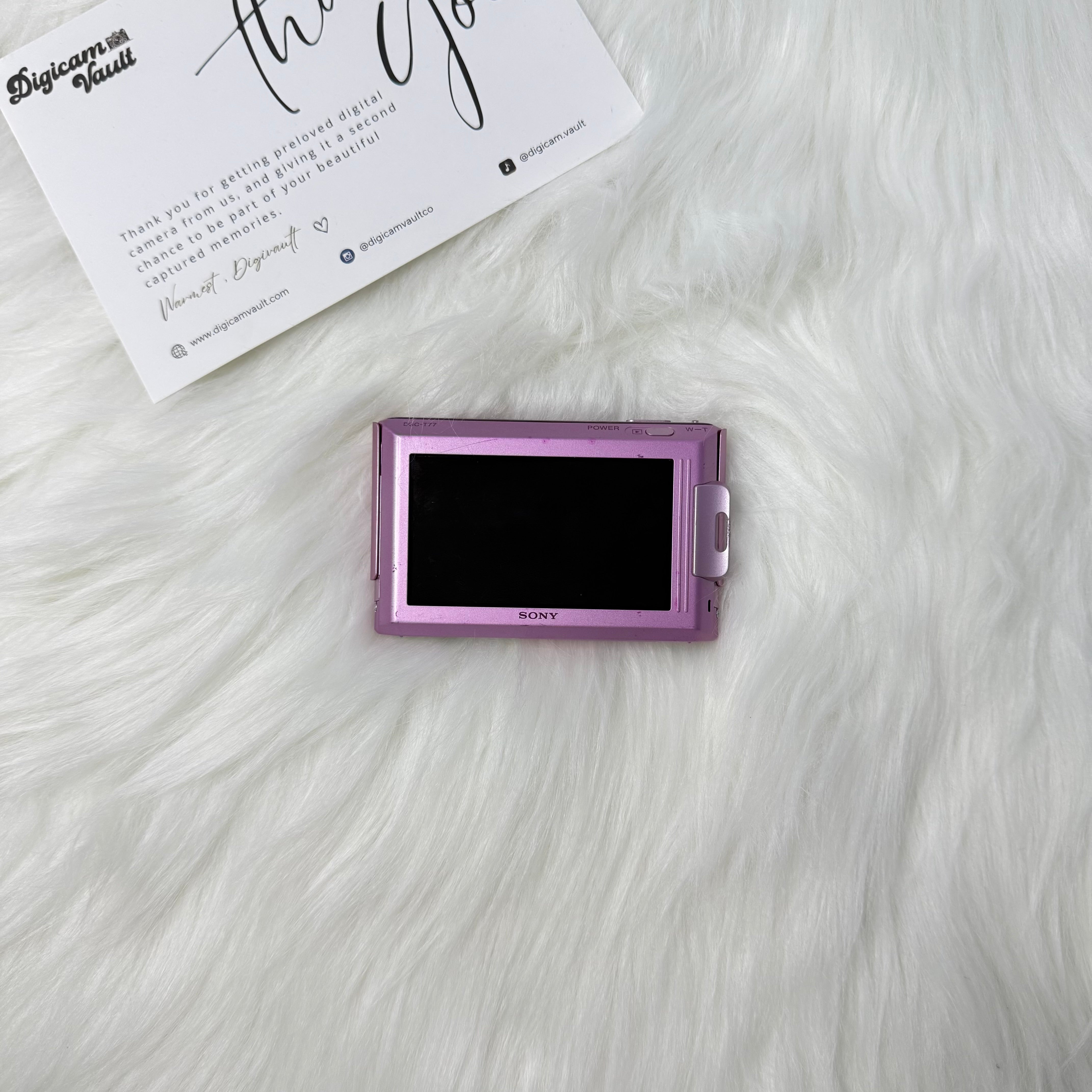 SONY CYBERSHOT DSC-T77 [PINK]