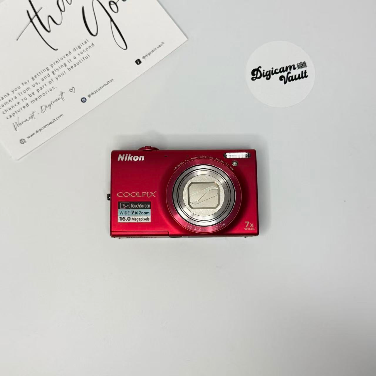 NIKON COOLPIX S6100 [RED]