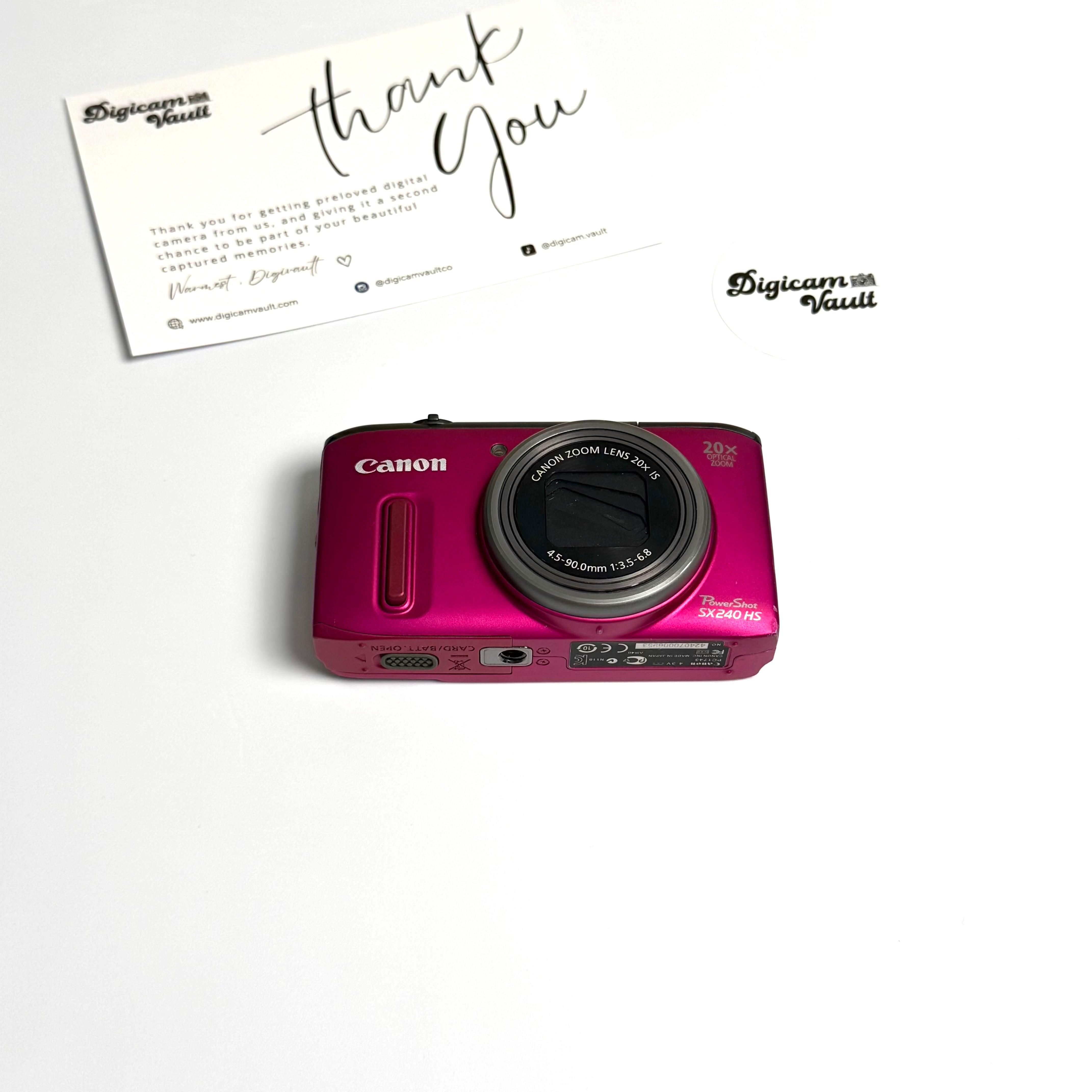 CANON POWERSHOT SX240 HS [ROSE PINK]