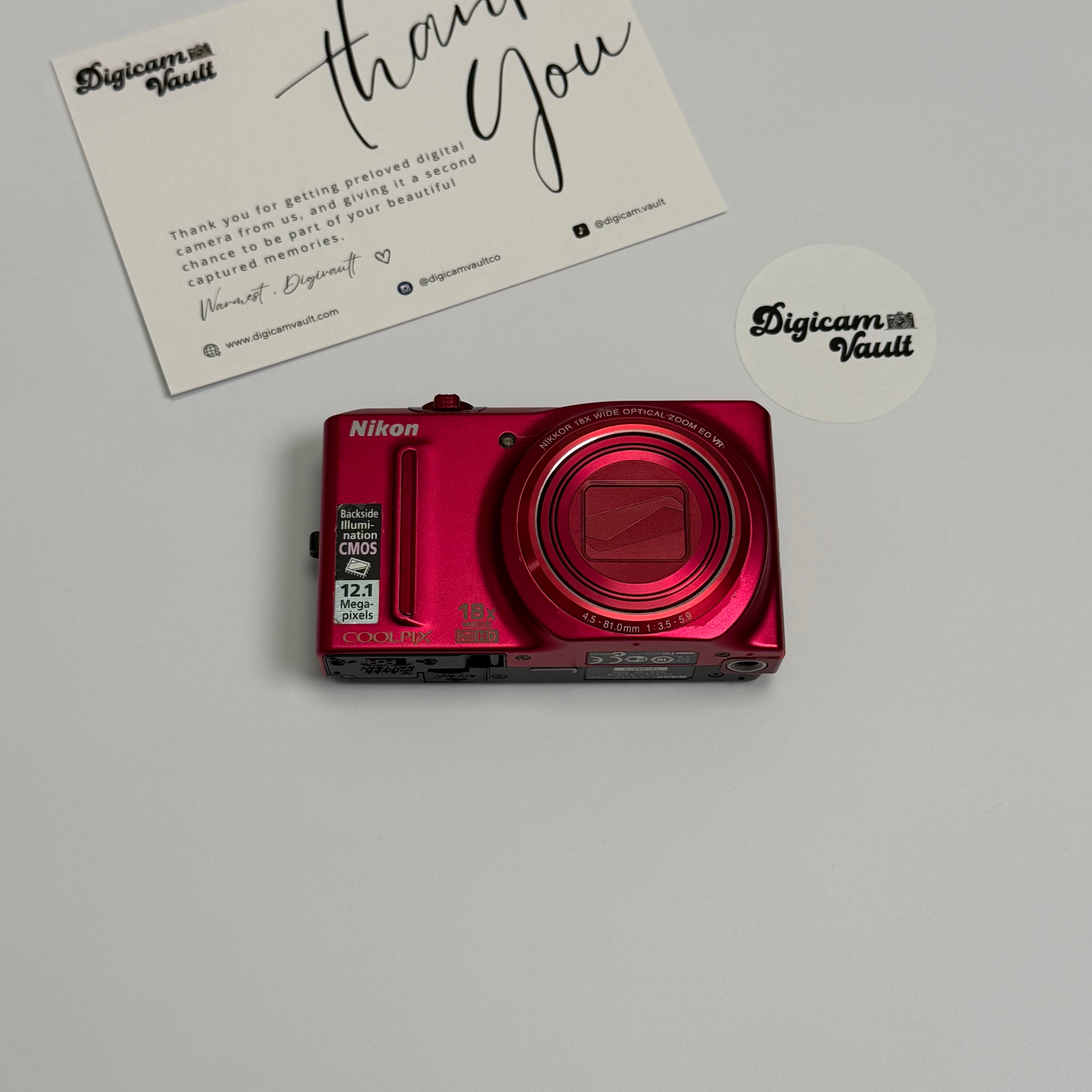 Nikon Digital Camera Coolpix S9100 Red