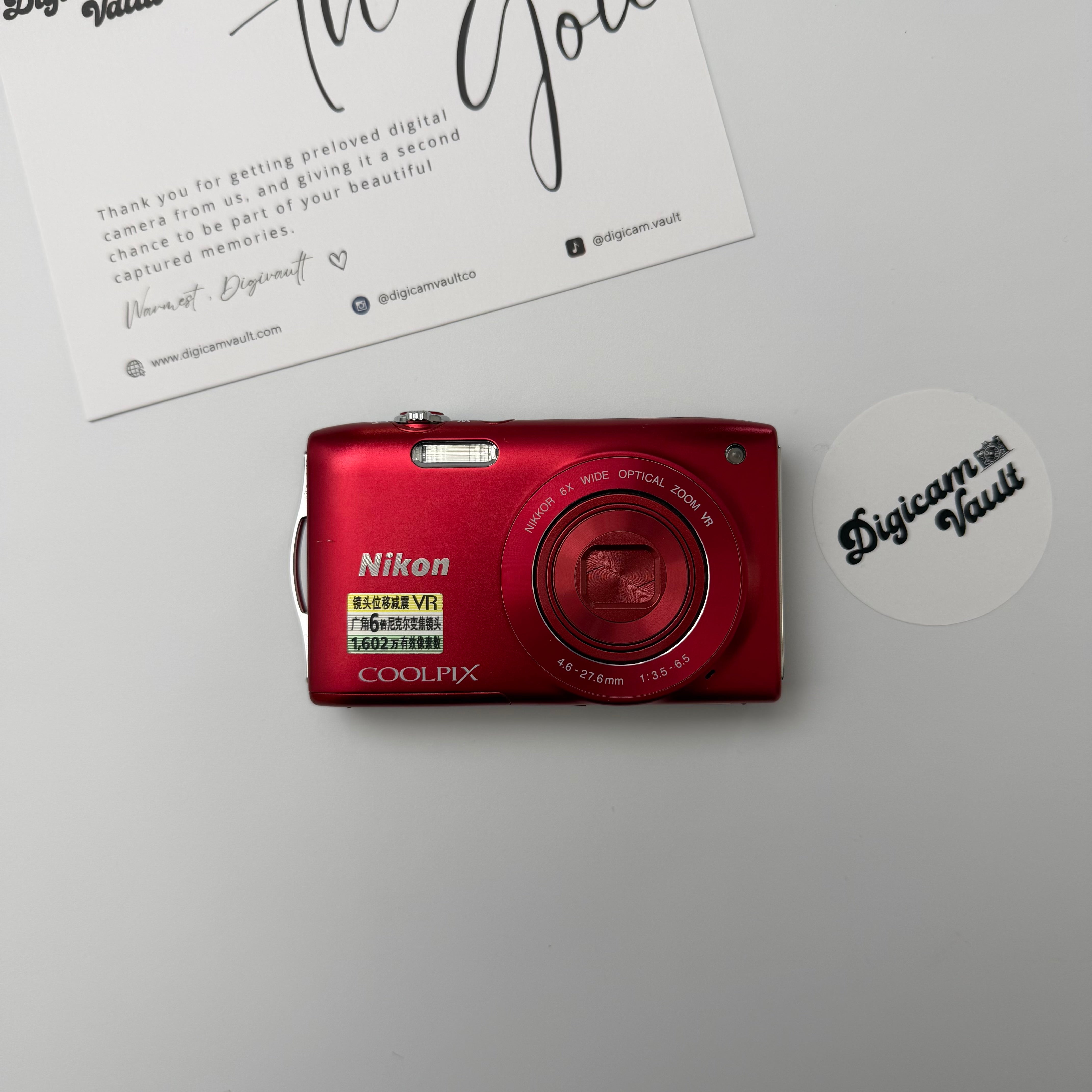 NIKON COOLPIX S3300 [RED]