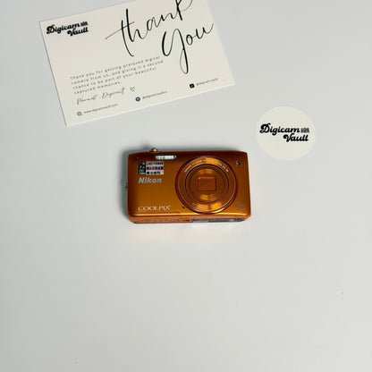 NIKON COOLPIX S3500 [ORANGE] - NEW FAV✮