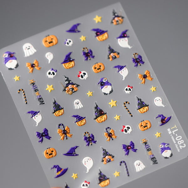 Pumpkin Ghost Halloween DIY Digicam Sticker