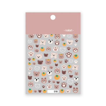 Coffee Brown Bear DIY Digicam Sticker