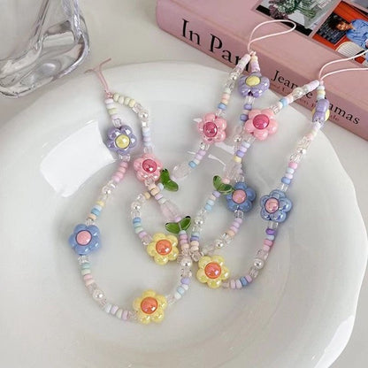 Sunflower Charm Beads Y2K Digi Keychain